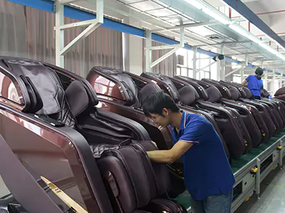 Production annuelle de 200 000 fauteuils de massage, leader du marché mondial grâce à ses prouesses en matière de fabrication